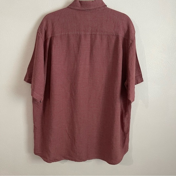ROYAL ROBBINS men’s Short Sleeve Button Down Shirt Size XL red - Picture 2 of 5